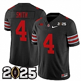 Men's Ohio State Buckeyes #4 Jeremiah Smith Black 2025 CFP Final Patch F.U.S.E. Vapor Limited Stitched Football Jersey,baseball caps,new era cap wholesale,wholesale hats